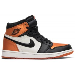 Wmns Air Jordan 1 Retro High OG 'Satin Shattered Backboard' Black/Starfish-Sail-Black AV3725 010 AJ 1 Sneakers