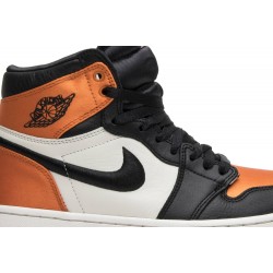 Wmns Air Jordan 1 Retro High OG 'Satin Shattered Backboard' Black/Starfish-Sail-Black AV3725 010 AJ 1 Sneakers