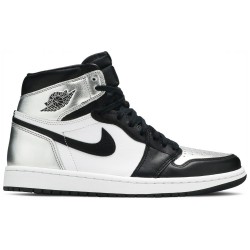 Wmns Air Jordan 1 Retro High OG 'Silver Toe' Black/Metallic Silver/White/BlackCD0461 001 AJ 1 Sneakers