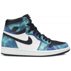 Wmns Air Jordan 1 Retro High OG 'Tie-Dye' White/Black/Aurora Green CD0461 100 AJ 1 Sneakers