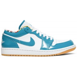 Air Jordan 1 Low 'Barcelona' Cyber Teal/Cyber Teal/White DC6991 400 AJ 1 Sneakers