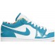 Air Jordan 1 Low Barcelona Cyber Teal/Cyber Teal/White DC6991 400 AJ 1 Sneakers