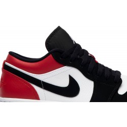 Air Jordan 1 Low 'Black Toe' White/Black-Gym Red 553558 116 AJ 1 Sneakers