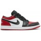 Air Jordan 1 Low Bred Toe Gym Red/Black/White553558 612 AJ 1 Sneakers