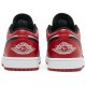 Air Jordan 1 Low Bred Toe Gym Red/Black/White553558 612 AJ 1 Sneakers