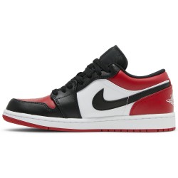 Air Jordan 1 Low 'Bred Toe' Gym Red/Black/White553558 612 AJ 1 Sneakers