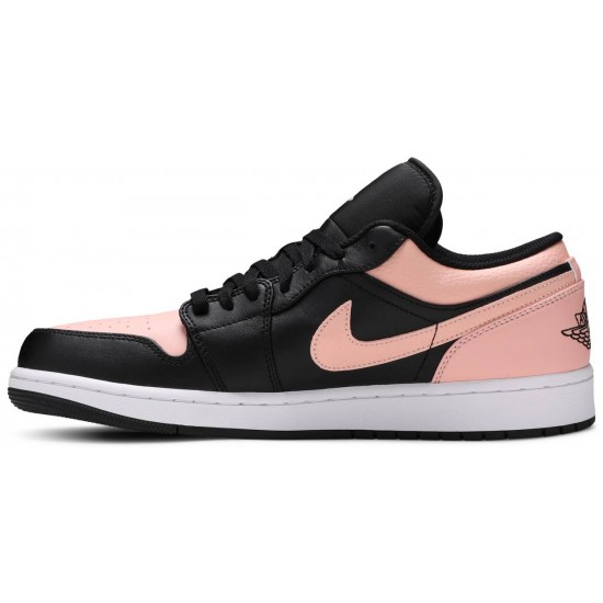 Air Jordan 1 Low Crimson Tint Black/Crimson Tint/Hyper Pink/White 553558 034 AJ 1 Sneakers