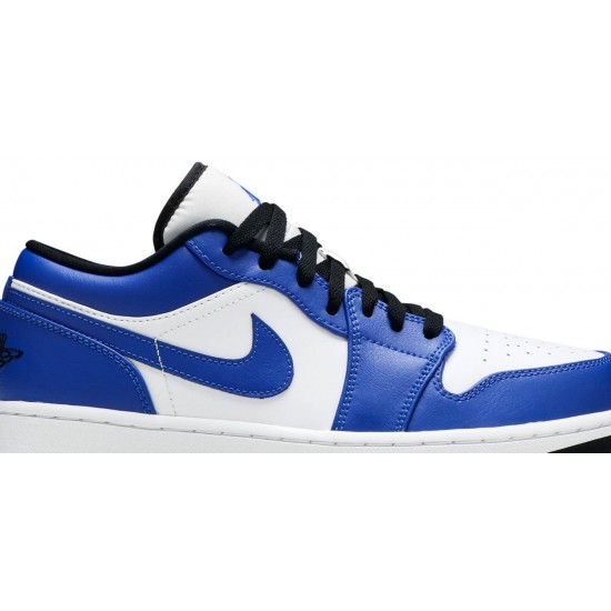 Air Jordan 1 Low Game Royal White/Game Royal/Black 553558 124 AJ 1 Sneakers