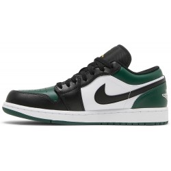 Air Jordan 1 Low 'Green Toe' Noble Green/Pollen/White/Black553558 371 AJ 1 Sneakers