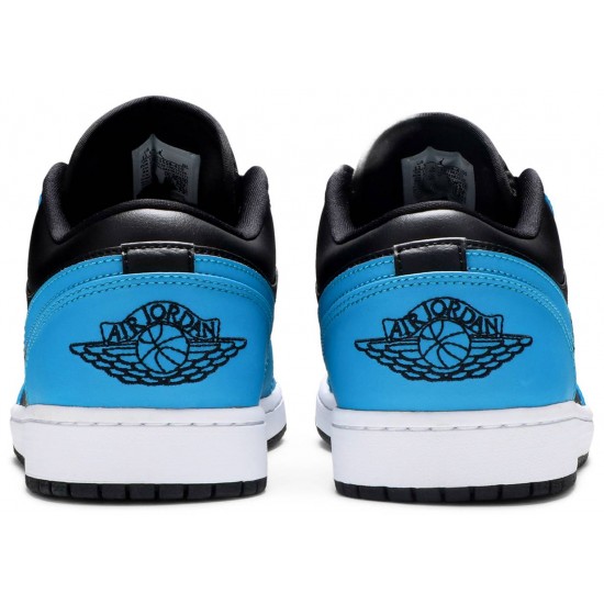 Air Jordan 1 Low Laser Blue Laser Blue/Black/White 553558 410 AJ 1 Sneakers