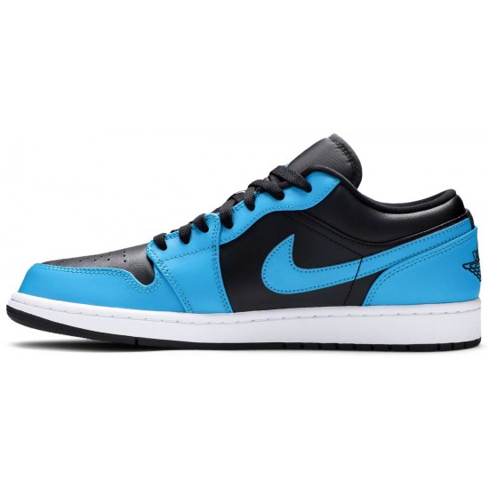 Air Jordan 1 Low Laser Blue Laser Blue/Black/White 553558 410 AJ 1 Sneakers