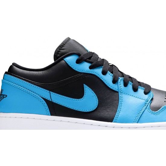 Air Jordan 1 Low Laser Blue Laser Blue/Black/White 553558 410 AJ 1 Sneakers