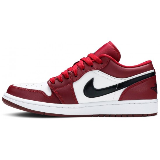 Air Jordan 1 Low Noble Red Blackl/Red 553558 604 AJ 1 Sneakers