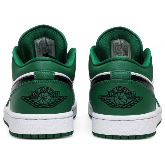 Air Jordan 1 Low Pine Green Pine Green/Black/White 553558 301 AJ 1 Sneakers