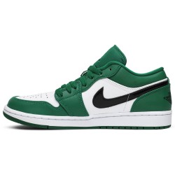 Air Jordan 1 Low 'Pine Green' Pine Green/Black/White 553558 301 AJ 1 Sneakers