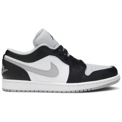 Air Jordan 1 Low 'Smoke Grey' Black/Black/Light Smoke Grey/White 553558 039 AJ 1 Sneakers