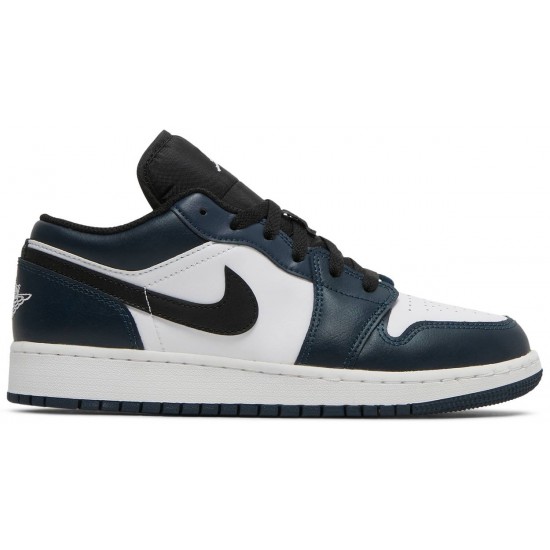 Air Jordan 1 Low GS Armory Navy Armory Navy/Black/White 553560 411 AJ 1 Sneakers