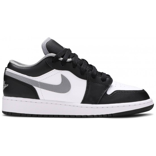 Air Jordan 1 Low GS Black Medium Grey Black/Medium Grey/White 553560 040 AJ 1 Sneakers