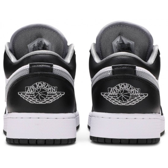 Air Jordan 1 Low GS Black Medium Grey Black/Medium Grey/White 553560 040 AJ 1 Sneakers