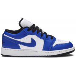 Air Jordan 1 Low GS 'Game Royal' White/Game Royal/Black 553560 124 AJ 1 Sneakers