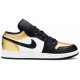 Air Jordan 1 Low GS Gold Toe Metallic Gold/Black/White CQ9487 700 AJ 1 Sneakers