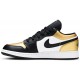 Air Jordan 1 Low GS Gold Toe Metallic Gold/Black/White CQ9487 700 AJ 1 Sneakers