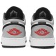 Air Jordan 1 Low GS Light Smoke Grey Light Smoke Grey/Gym Red/White 553560 030 AJ 1 Sneakers