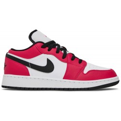 Air Jordan 1 Low GS 'Rush Pink' Rush Pink/Rush Pink-White-Black 554723 600 AJ 1 Sneakers