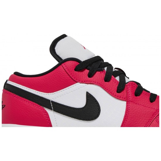 Air Jordan 1 Low GS Rush Pink Rush Pink/Rush Pink-White-Black 554723 600 AJ 1 Sneakers