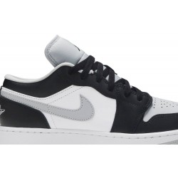 Air Jordan 1 Low GS 'Smoke Grey' Black/Black/Light Smoke Grey/White 553560 039 AJ 1 Sneakers