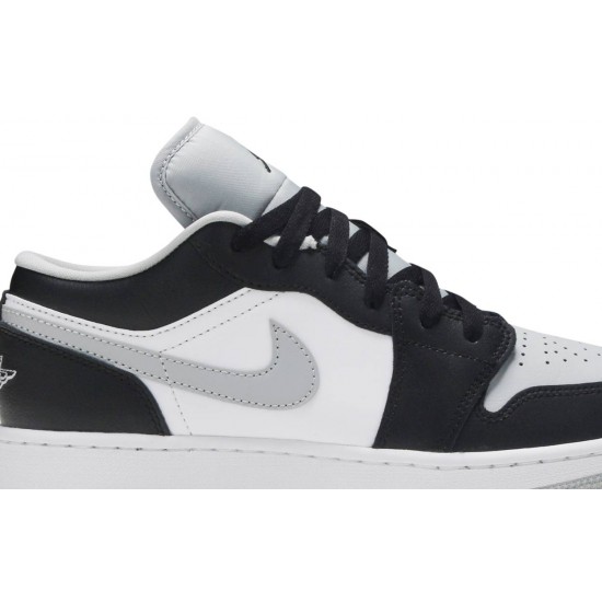 Air Jordan 1 Low GS Smoke Grey Black/Black/Light Smoke Grey/White 553560 039 AJ 1 Sneakers