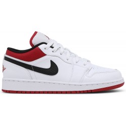 Air Jordan 1 Low GS 'White Gym Red' White/Gym Red/Black 553560 118 AJ 1 Sneakers