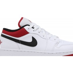 Air Jordan 1 Low GS 'White Gym Red' White/Gym Red/Black 553560 118 AJ 1 Sneakers