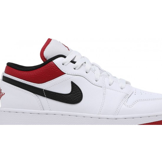 Air Jordan 1 Low GS White Gym Red White/Gym Red/Black 553560 118 AJ 1 Sneakers