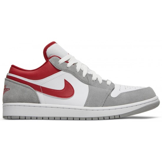 Air Jordan 1 Low SE Light Smoke Grey Gym Red Light Smoke Grey/White/Gym RedDC6991 016 AJ 1 Sneakers