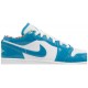 Air Jordan 1 Low SE GS Barcelona Cyber Teal/Cyber Teal/White DM0589 400 AJ 1 Sneakers