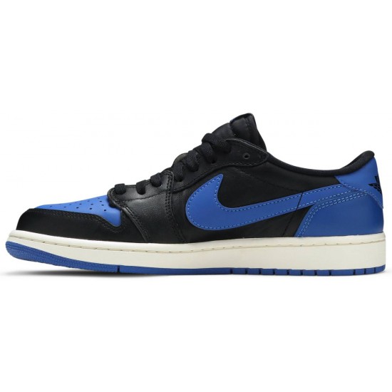 Air Jordan 1 Retro Low OG Royal Black/Varsity Royal-Sail 705329 004 AJ 1 Sneakers