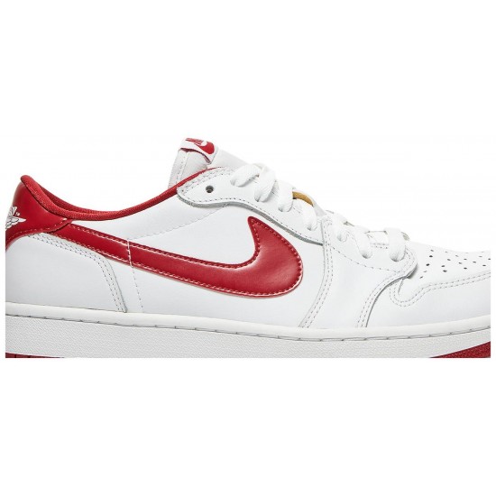 Air Jordan 1 Retro Low OG Varsity Red WHITE/VARSITY RED-WHITE 705329 101 AJ 1 Sneakers