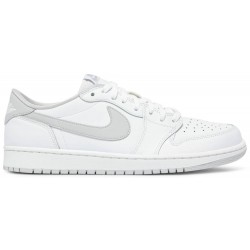 Air Jordan 1 Retro Low OG 'White Neutral Grey' WHITE/NEUTRAL GREY 705329 100 AJ 1 Sneakers