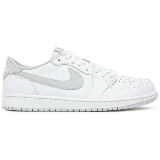 Air Jordan 1 Retro Low OG White Neutral Grey WHITE/NEUTRAL GREY 705329 100 AJ 1 Sneakers