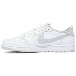 Air Jordan 1 Retro Low OG 'White Neutral Grey' WHITE/NEUTRAL GREY 705329 100 AJ 1 Sneakers