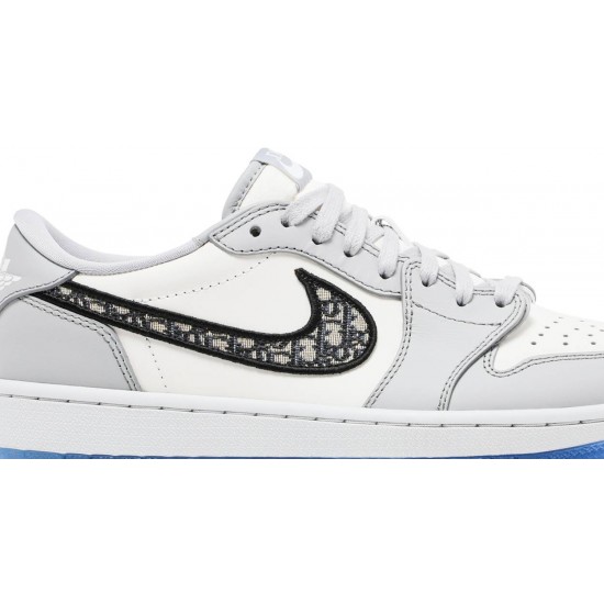 Dior x Air Jordan 1 Low Wolf Grey/Sail/Photon Dust/White CN8608 002 AJ 1 Sneakers