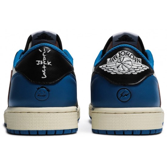 Fragment Design x Travis Scott x Air Jordan 1 Retro Low DM7866 140 AJ 1 Sneakers