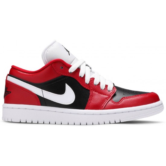 Wmns Air Jordan 1 Low Chicago Flip Gym Red/White/Black DC0774 603 AJ 1 Sneakers