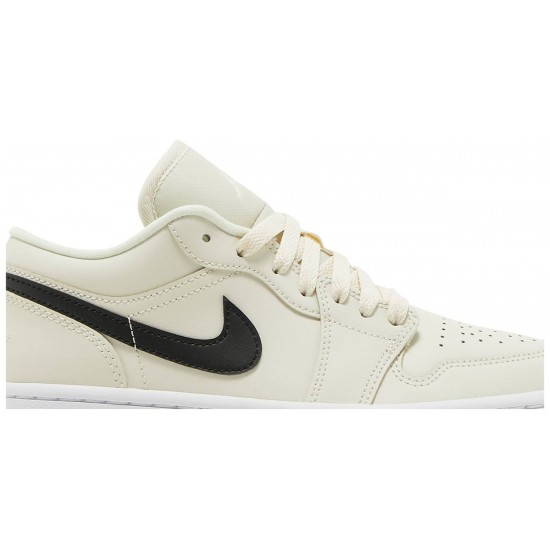 Wmns Air Jordan 1 Low Coconut Milk Coconut Milk/Black/White DC0774 121 AJ 1 Sneakers