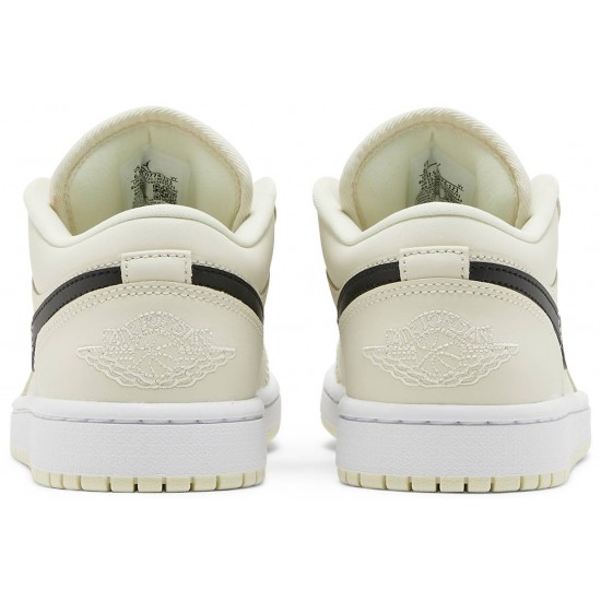 Wmns Air Jordan 1 Low Coconut Milk Coconut Milk/Black/White DC0774 121 AJ 1 Sneakers