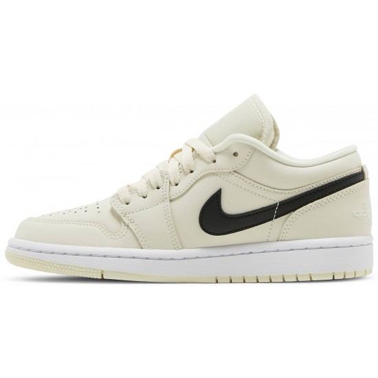 Wmns Air Jordan 1 Low Coconut Milk Coconut Milk/Black/White DC0774 121 AJ 1 Sneakers