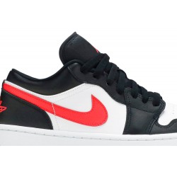 Wmns Air Jordan 1 Low 'Siren Red' Black/Siren Red/White DC0774 004 AJ 1 Sneakers