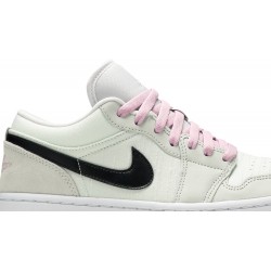 Wmns Air Jordan 1 Low SE 'Barely Green' Barely Green/Black/Light Arctic Pink/WhiteCZ0776 300 AJ 1 Sneakers