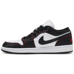 Wmns Air Jordan 1 Low SE Utility 'White Black Red' White/Black/Gym Red DD9337 106 AJ 1 Sneakers